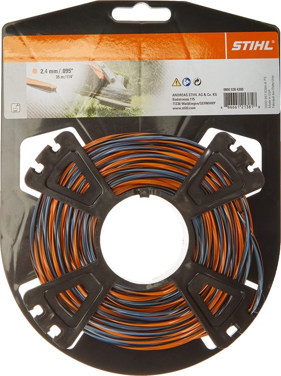 STIHL - CF3 Pro - 00009304300 - maaidraden kruisvormig met carbonaandeel, oranje van Stihl