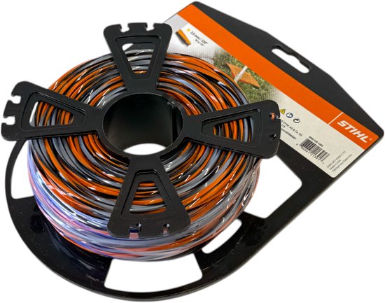 Stihl - CF3 PRO - Maaidraad - Kruisvormig - Oranje/Zwart/Grijs - Ø 3,0 MM x 45,0 M - 00009304305 van Stihl