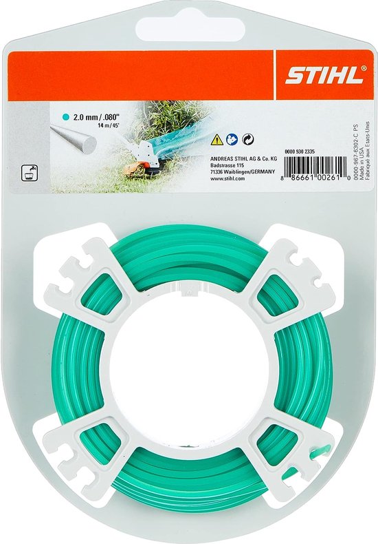 Stihl - Maaidraad - Rond - Groen - | Ø 2,0 MM x 15 M | 00009302335 van Stihl