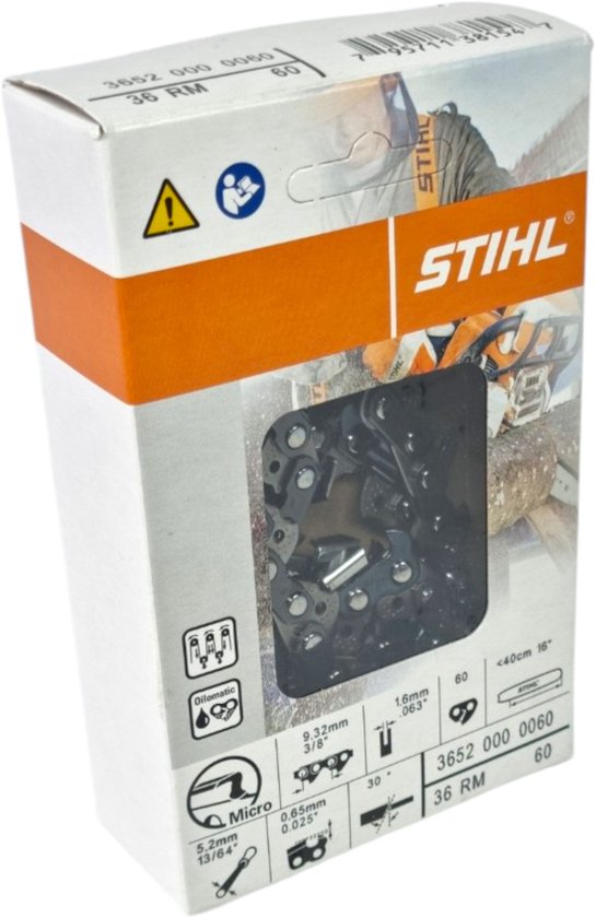 STIHL Zaagketting 3/8" Rapid Micro (RM), 1,6 mm, 60TG, 40 cm
