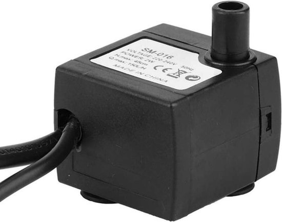 Stille aquariumfonteinpomp 150L/H - 2W aquariumdecoratie met kleurrijke lichten - aquariumfilter en luchtpomp