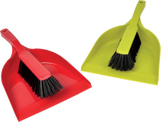 Stofblik met handveger uit PVC geassorteerde kleuren van Standaard.