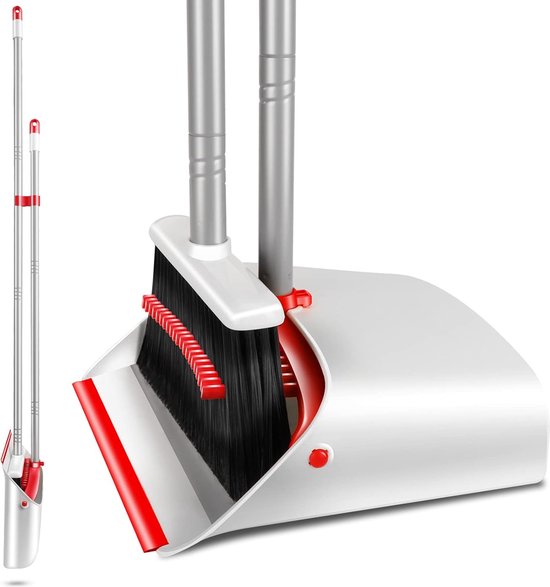 Stoffer en blikset, staande schep met lange steel (127cm), uitschuifbare bezem met schep voor alle Broom set. van VABIG?
