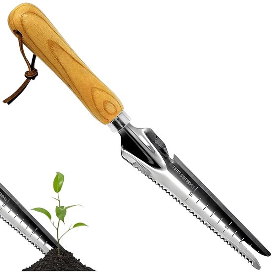 Store_8 - Onkruidverdelger - Handmatige onkruidbestrijding - Robuust houten handvat - Roestvrijstalen kop - Tuinonderhoud - Gebruiksvriendelijk - E... van Merkloos	