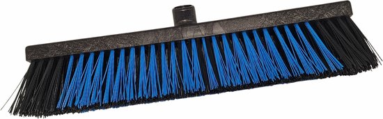 Straatbezem 450x65 mm 81% gerecycled blauw/zwart van Vikan