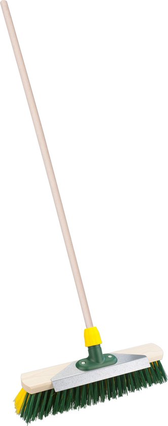 Straatbezem Snowmaster voor buiten - Bezemkop 40 cm - Kunststof - Steel hout 120 cm - met schraper van Snowmaster