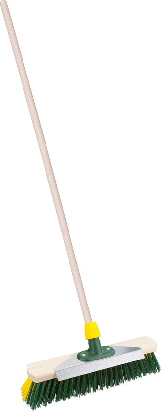 Straatbezem Snowmaster voor buiten - Bezemkop 40 cm - Kunststof - Steel hout 130 cm - met schraper van Snowmaster