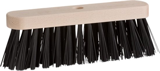 Straatbezem zwart - Buitenbezem - Gemaakt in Nederland - gerecyclede haren van Gardy