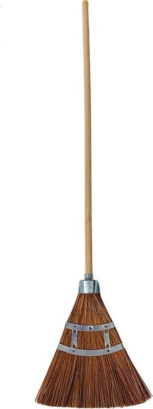Straatveger - Bezem - Oersterke en veerkrachtige natuurvezel - Duurzaam van Merkloos	
