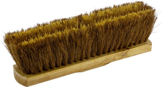 Straatveger Kokos & PPN Gemengd - Verniste Zadelrug - 32cm van Benson
