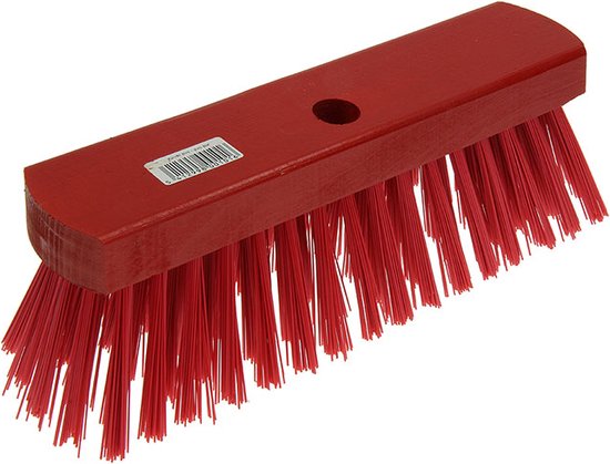 Straatveger PVC 30cm Rood van Merkloos	