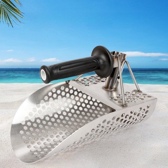 Strandschep voor Metaaldetector RVS Graafschop voor Schatzoeken van Merkloos	