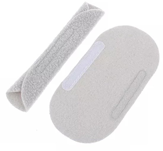 Strap Covers voor CPAP - Comfort Pads en Face Pads - Cushion Covers - compatibel met de meeste grijze volledige hoofdbedekkingen van Merkloos	