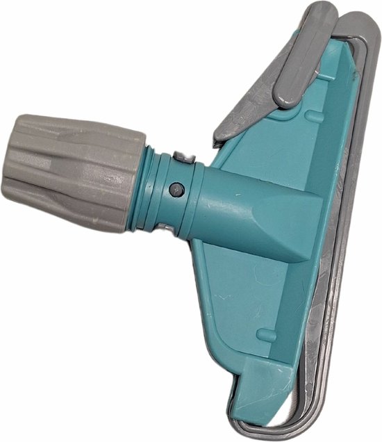Strengenmop houder kunststof blauw grijs voor steel met gaten van Merkloos	
