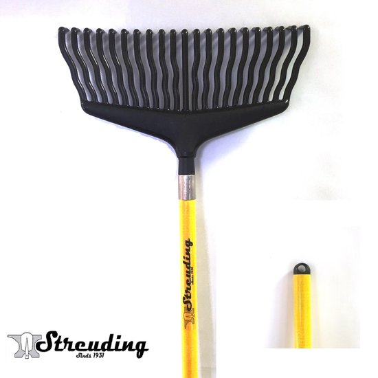 Streuding - Harken -  Bladhark 22 tands - met ultra lichte - Glasfiber Steel 150 cm Art. nr. 80052 van Streuding