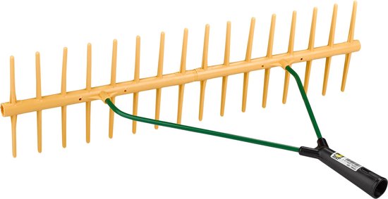 Streuding - Harken - Hooihark - Poly - dubbele tanden rij - schuin - zonder steel - Art nr 80058 van Merkloos	