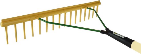 Streuding - Hooihark - Poly - egaliseerstrip - Met steel  1500x28  - Harken - Art.Nr 80025 van Merkloos	