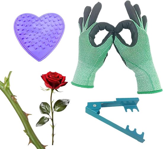 Stripgereedschap Rozen - Doornverwijderaar Stekel - Bloemen Voorbereiden - Ergonomische Handgreep - 12 x 12 x 2 cm - Niet gespecificeerd