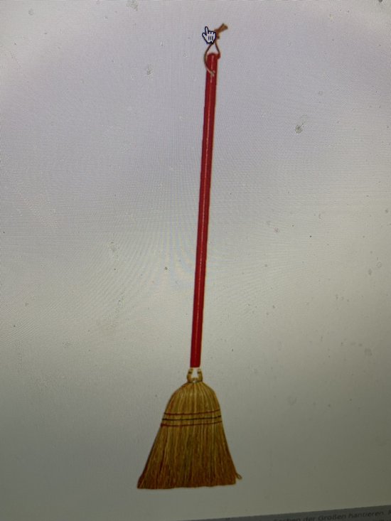 stro bezem kind 80 cm van Merkloos	