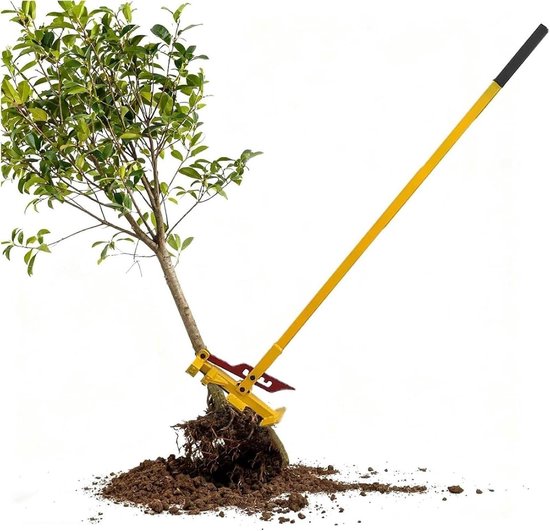 Stronkverwijderaar - Worteltrekker Gereedschap - Tuin Opruimen - Moeiteloze Hefboomwerking - 138 cm Lengte - Zwart