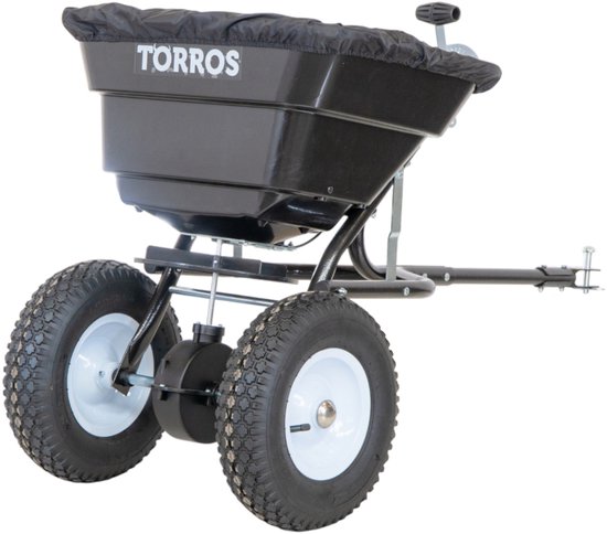 Strooiwagen 29 liter meststofstrooier zaaimachine 29 liter getrokken Torros SW029T van Torros