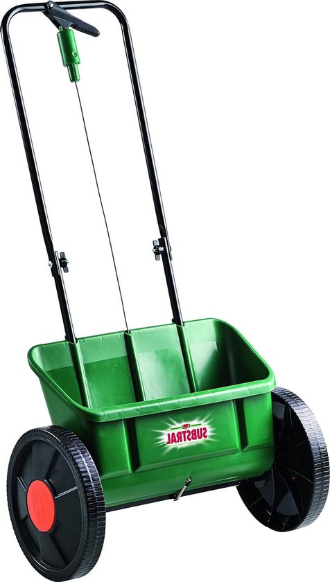 Strooiwagen voor Mest Zaden en Kalk - Hoogwaardige Strooiwagen met Grote Wielen