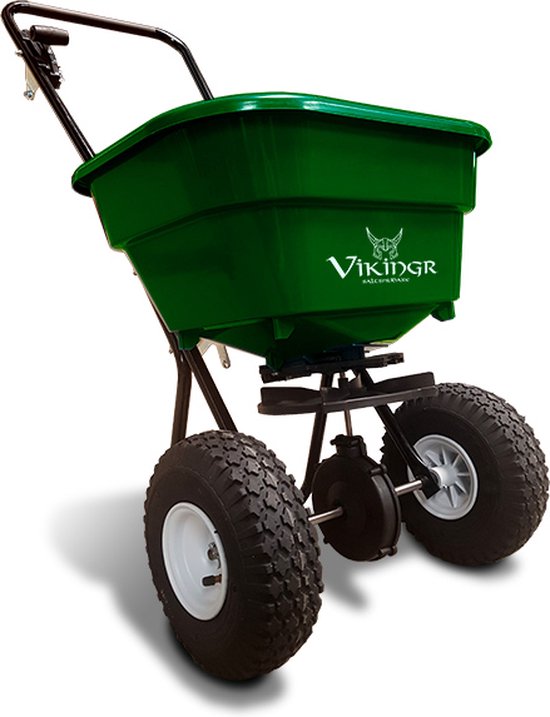 Strooiwagen voor zout 30 liter - Voor strooizout - Kunstmest - Zaad - 11 kg - PVC zoutbak van Kinzo Garden