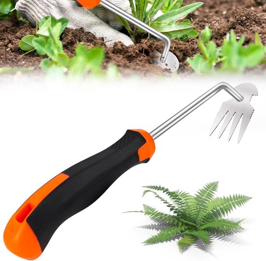 Stunq® Tuin Onkruidverwijderaar met Ergonomische Lange Handgreep voor Moeiteloos Tuinieren van Merkloos	