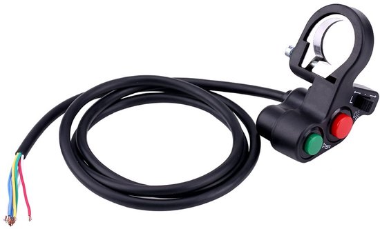 Stuurschakelaar 22mm (7/8inch) Motorfiets Koplamp Draai Signaal Licht Hoorn Aan/Uit Drukknop - Duokon Accessoires voor Motoren van Merkloos	