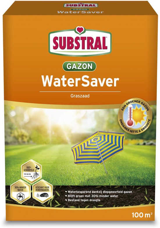Substral graszaad 2,25kg tot 100m² - WaterSaver - waterbesparend - Bespaart tot 30% water - Goed bestand tegen droogte & hitte - Geschikt voor robotmaaiers