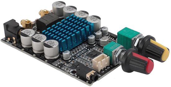 Subwooferversterkermodule - Premium Materiaal - 100W Versterkerprint voor Doe-het-zelf-luidspreker - Zwart 12‑24V - Audio-accessoires - Geluidsversterking van Aiyima