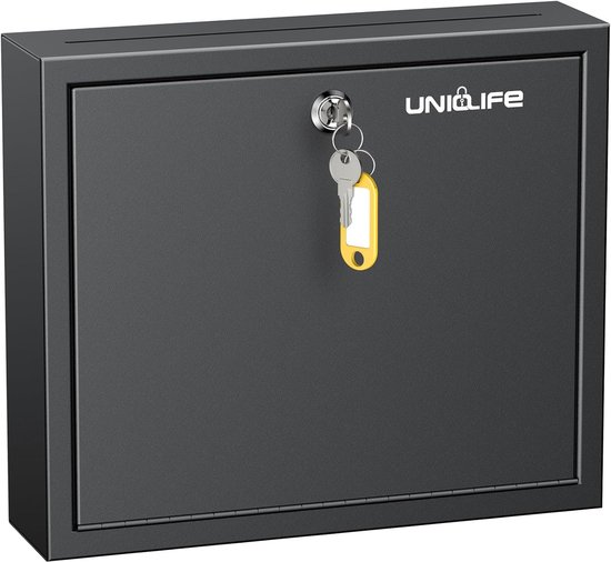 Suggestiebox met Sleutelslot en Sleuf - Wandgemonteerde Kantoor Mailbox Dropbox met 50 Lege Suggestiekaarten - Veilig - Donatiebox - Stembox voor Bedrijfsactiviteiten van Merkloos	