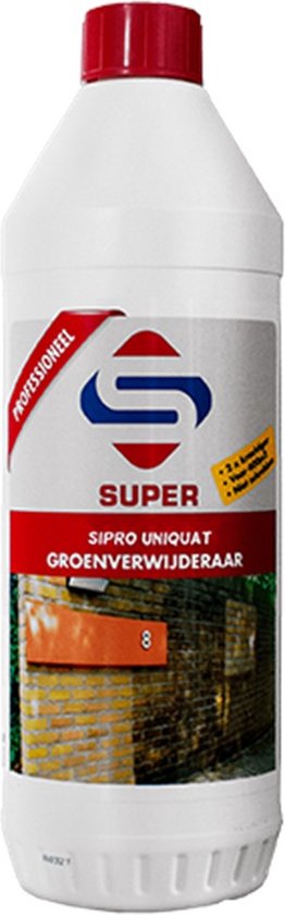 SuperCleaners - Groene aanslag verwijderaar - Sipro Uniquat - 1L - CONS100070 van Merkloos	