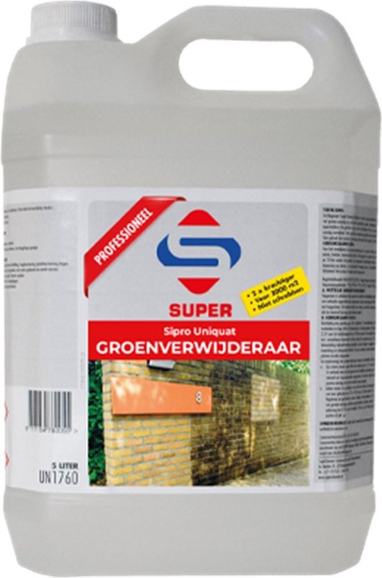 SuperCleaners - Groene aanslag verwijderaar - Sipro Uniquat - 5L van Merkloos	