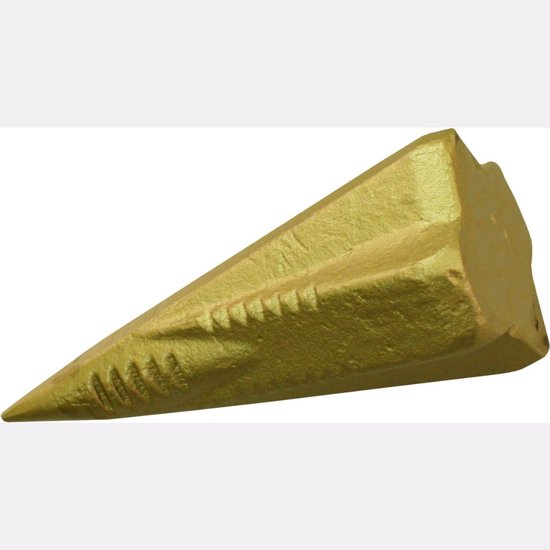 SVN® Houtklover Metaal - Houtsplijter - Splijtwig - Goud - 8cm x 8cm x 18cm