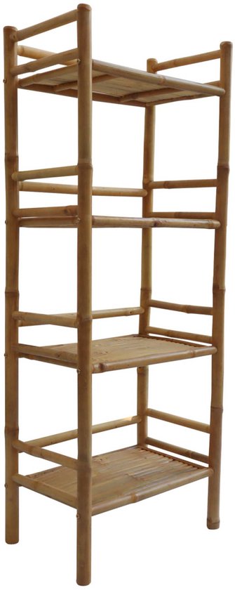 sweeek - Bamboe kast 4 niveaus b54cm x d32 x h144cm van Merkloos	