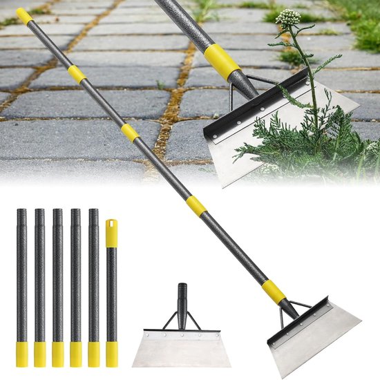 Swiphi® Onkruidvverwijderaar - Onkruidschraper met steel - Tuinreinigingsschep - 235cm van Merkloos	