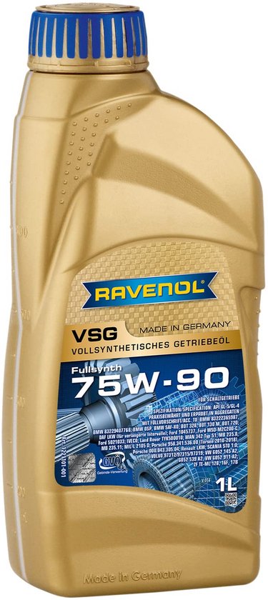 Synthetische Versnellingsbakolie SAE 75W-90 1 Liter voor Handgeschakelde Transmissies van Merkloos	