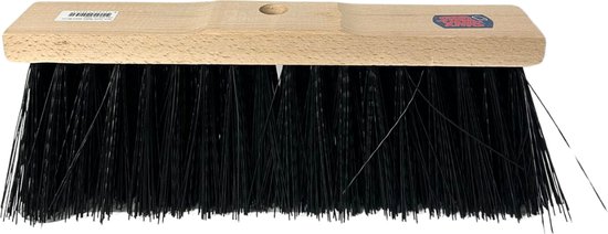 Synx Tool Nylon Straatbezem Zwart 40cm - Bezems - Straatbezem Kunststof haren - Bezem zonder steel- Schrobborstels - Buitenbezem - schoonmaakartikelen - exclusief steel van Synx Tool