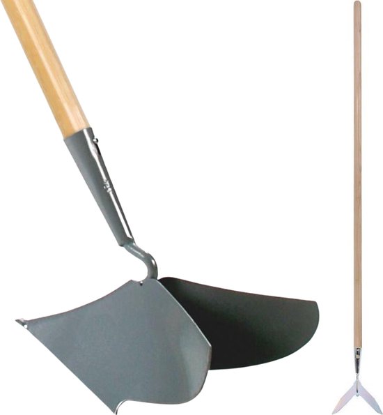 Synx Tools  Aanaarder 20 cm Bodembewekers - Gesmeed - Vorentrekker  - Tuinartikelen schoffels - Onkruidverwijderaar - Met Steel 160cm van Synx Tools