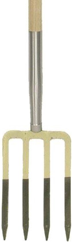 Synx Tools Amerikaans Spitvork 4-tands - Hooivorken - Bodembewerkers - Harken - Paardenstal vork - Spitsvork - Incl. Steel 85cm van Synx Tools