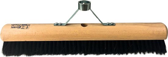 Synx Tools Bezem Los 50cm Zaalveger met steelhouder - Paardenhaar/kamerveger - Zachte bezem - Zonder Steel - Binnen bezem van Synx Tool