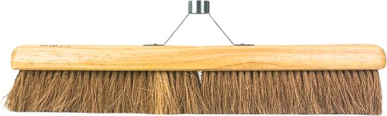 Synx Tools Bezem los 60 cm Zaalveger - Cocosharen - Zachte haren - Binnenbezem - met steelhouder - zonder steel van Synx Tool
