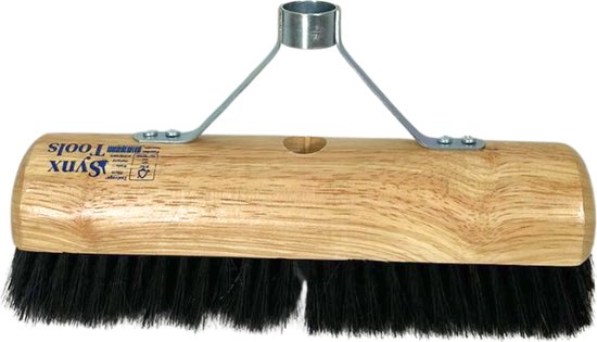 Synx Tools Bezem Los Zaalveger Paardenhaar 30cm met versteviging houder - bezems - Paardenhaar/kamerveger 30cm - Zachte bezems - Zonder Steel van Synx Tools