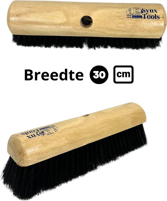 Synx Tools Bezem Los Zaalveger Paardenhaar 30cm - Paardenhaar/kamerveger 30cm - Zachte bezems - Zonder Steel van Synx Tools