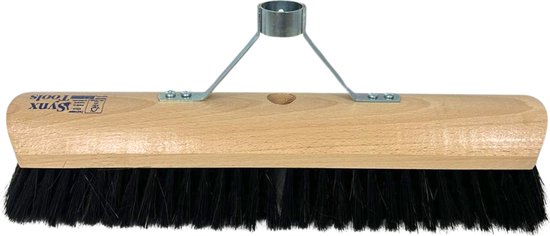 Synx Tools Bezem Los Zaalveger Paardenhaar 40cm met versteviging houder - bezems - Paardenhaar/kamerveger 40cm - Zachte bezems - Zonder Steel van Synx Tools