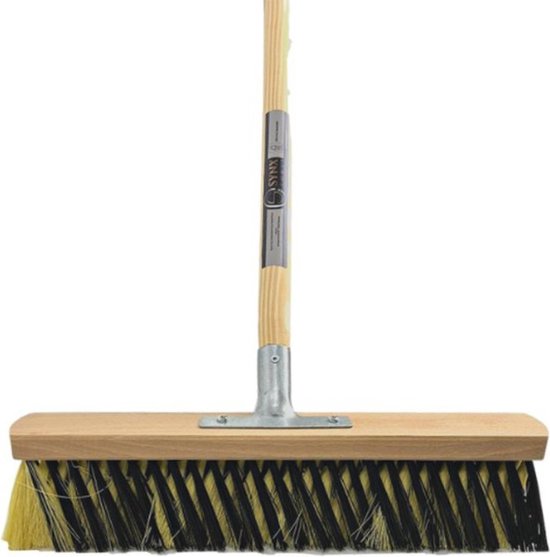 Synx Tools Binnenbezem X Bezem 40cm La Crema - Zachte Bezems - Kamerveger - Veger / Zachte Besem - Incl. Steel 150cm - Binnen Bezem van Synx Tools