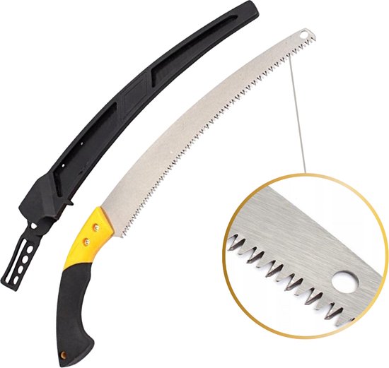 Synx Tools Boomzaag Snoeizaag Gebogen - Tuin Handzaag - Takkenzaag - Curved Takkenzaag - Snoeizaag - Pistoolgreep - Zagen - Houtzaag - Handzaag - Zaag van Merkloos	