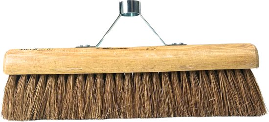 Synx Tools Coco Bezem los 40 cm Zaalveger met steelhouder - Cocosharen - Zachte haren - Binnenbezem - koko bezem - zonder steel van Synx Tool