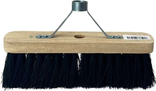 Synx Tools Colombo Bezem 30cm met steelhouder- bezems - Stadsbezem- Kunstvezel haren - Straatbezem haren - Bezems Buiten - Schrobborstels - Buitenbezem - schoonmaakartikelen - Zonder Steel van Synx Tools